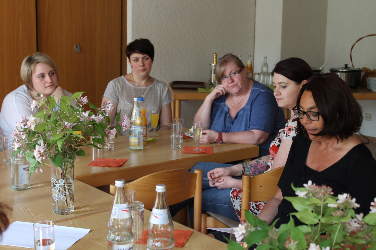 Sigrid Jost (rechts) mit Mitarbeiterinnen